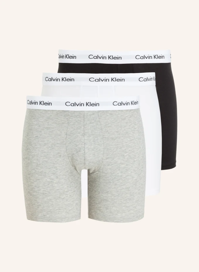 

Комплект из 3 боксёрских шорт cotton stretch Calvin Klein, черный