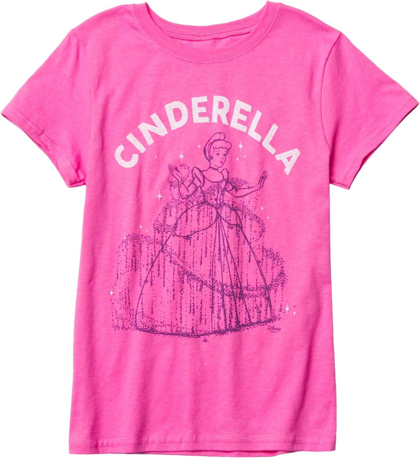 

Футболка Junk Food Kids Disney Cinderella T-Shirt, цвет Hot Pink