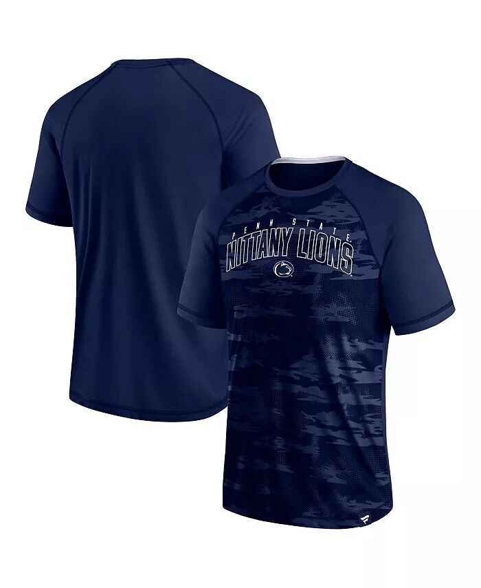 

Футболка мужская темно-синяя Penn State Nittany Lions Arch Outline Raglan Fanatics