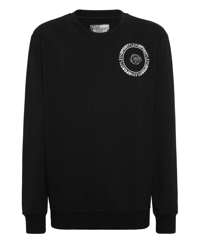 

Толстовка с изображением карбонового тигра Plein Sport, черный