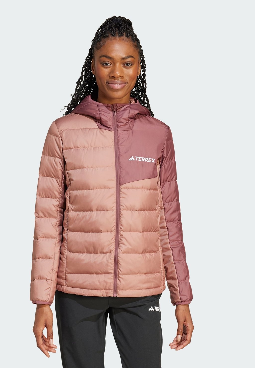 

Пуховик MULTI HOODED Adidas Terrex, коричневый