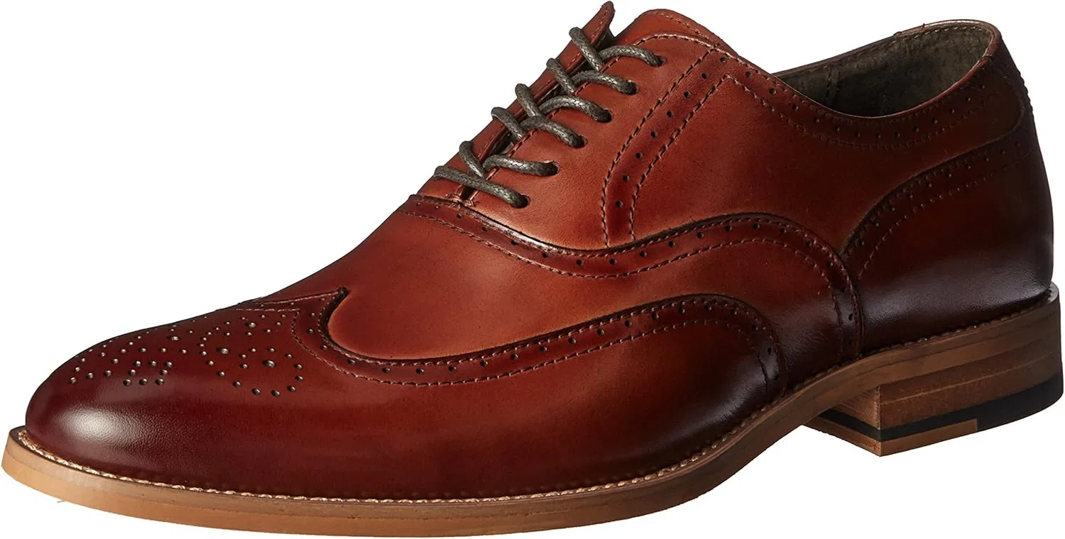 Мужские оксфорды Stacy Adams Dunbar Wingtip, Cognac
