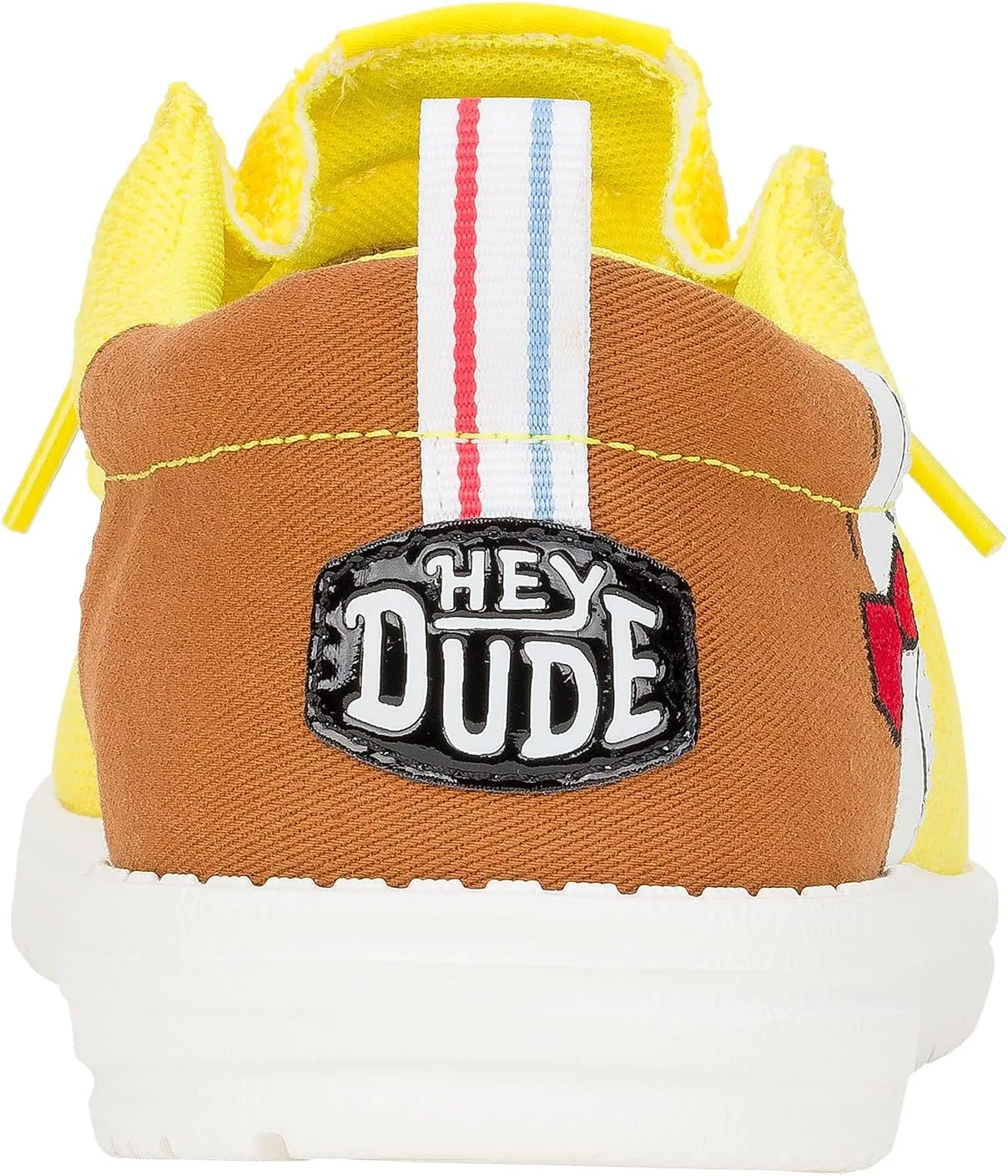 Лоферы мужские HEYDUDE X Spongebob, коричневый/желтый — фото 4