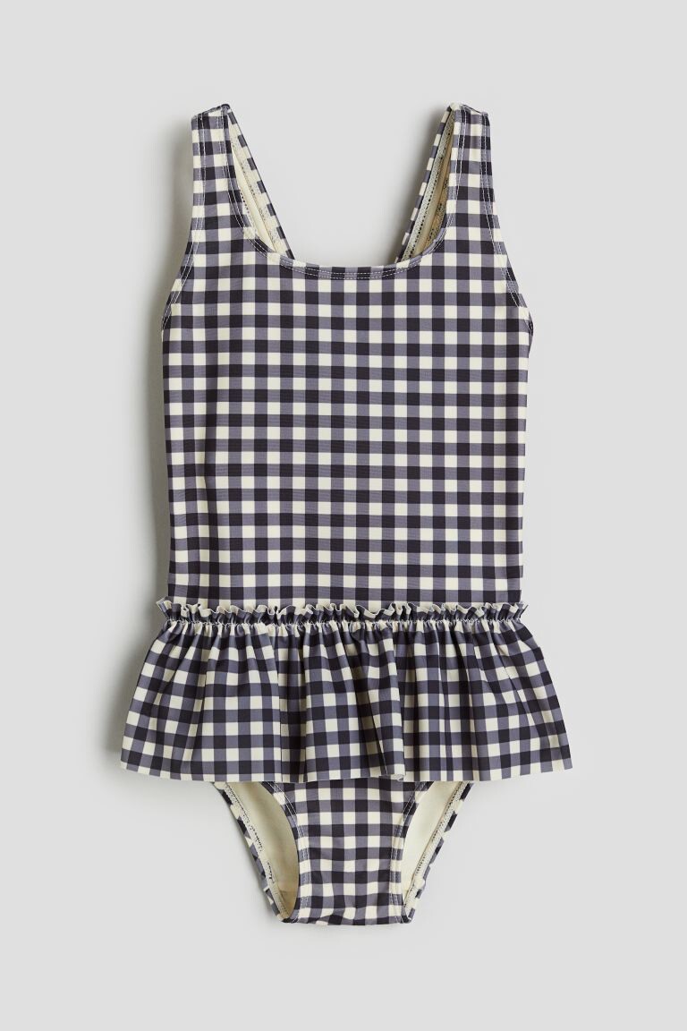 

Купальник с воланной отделкой H&M, серый