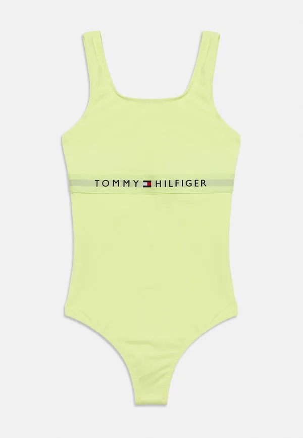 Оригинальный купальник с квадратным вырезом и открытой спиной. Tommy Hilfiger, Faded Fluro