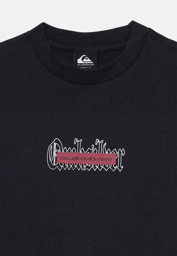 Футболка с двойным принтом mercury Quiksilver, Black — фото 3