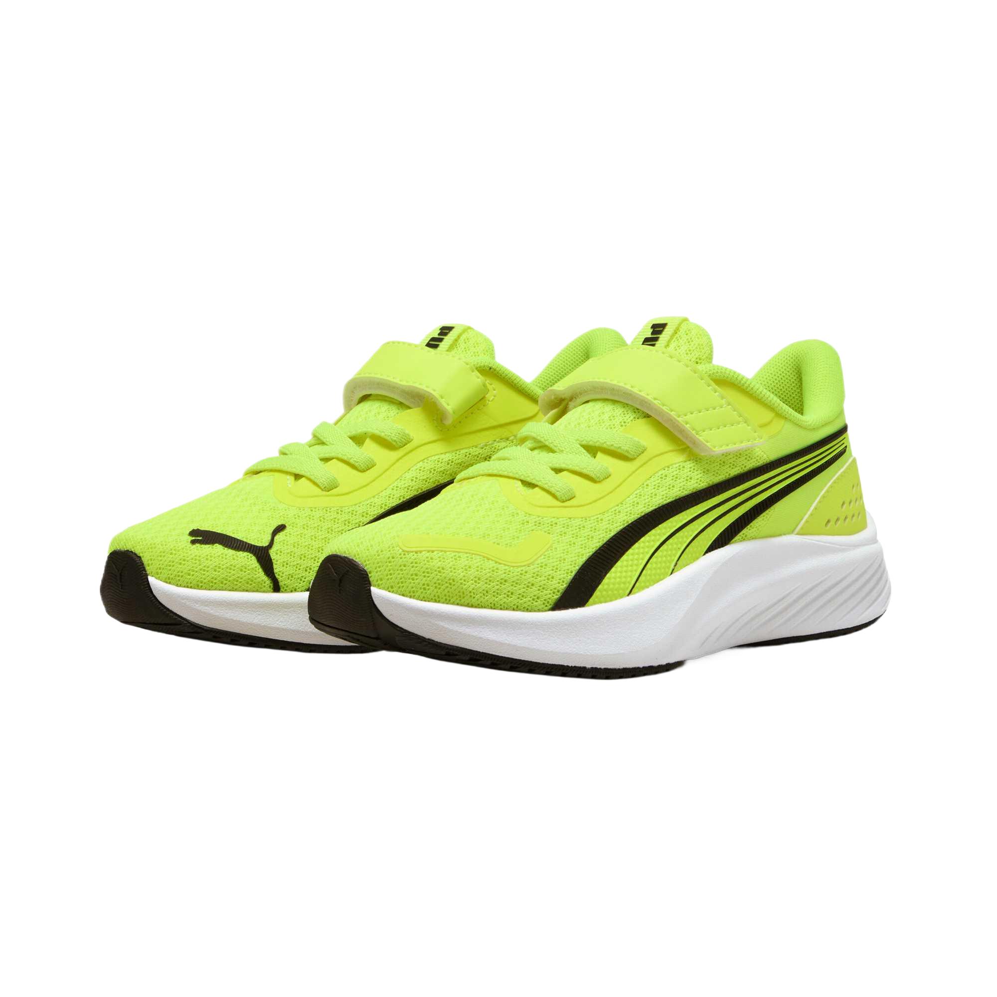 PUMA Низкие детские повседневные кроссовки neon green — фото 4