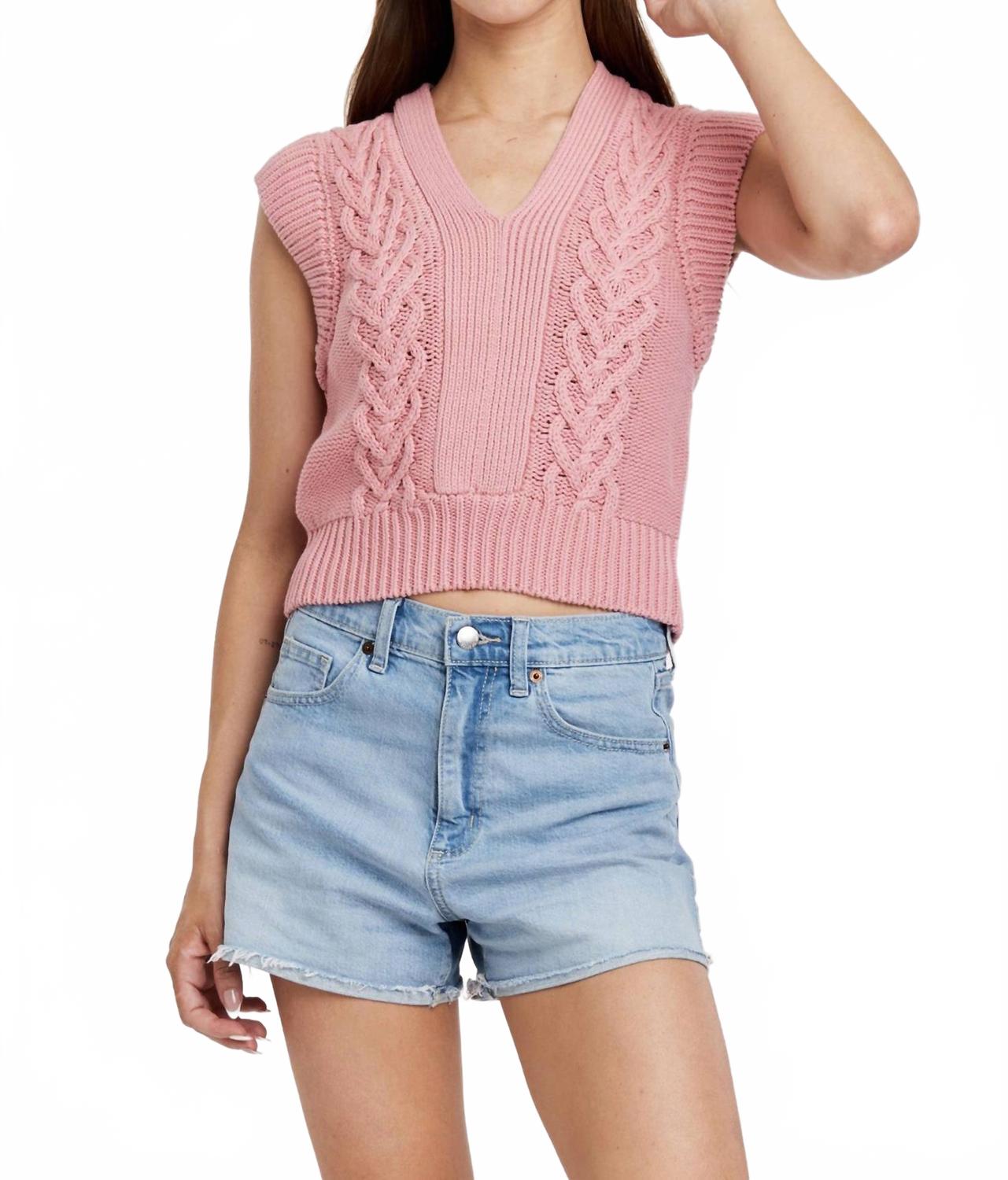 

Эмберли свитер-жилет в розовом Another Love