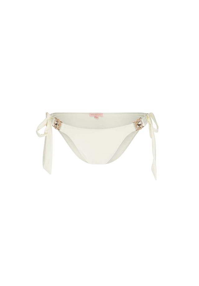 

Плавки бикини Amour со стильной отделкой камнями Moda Minx, экрю