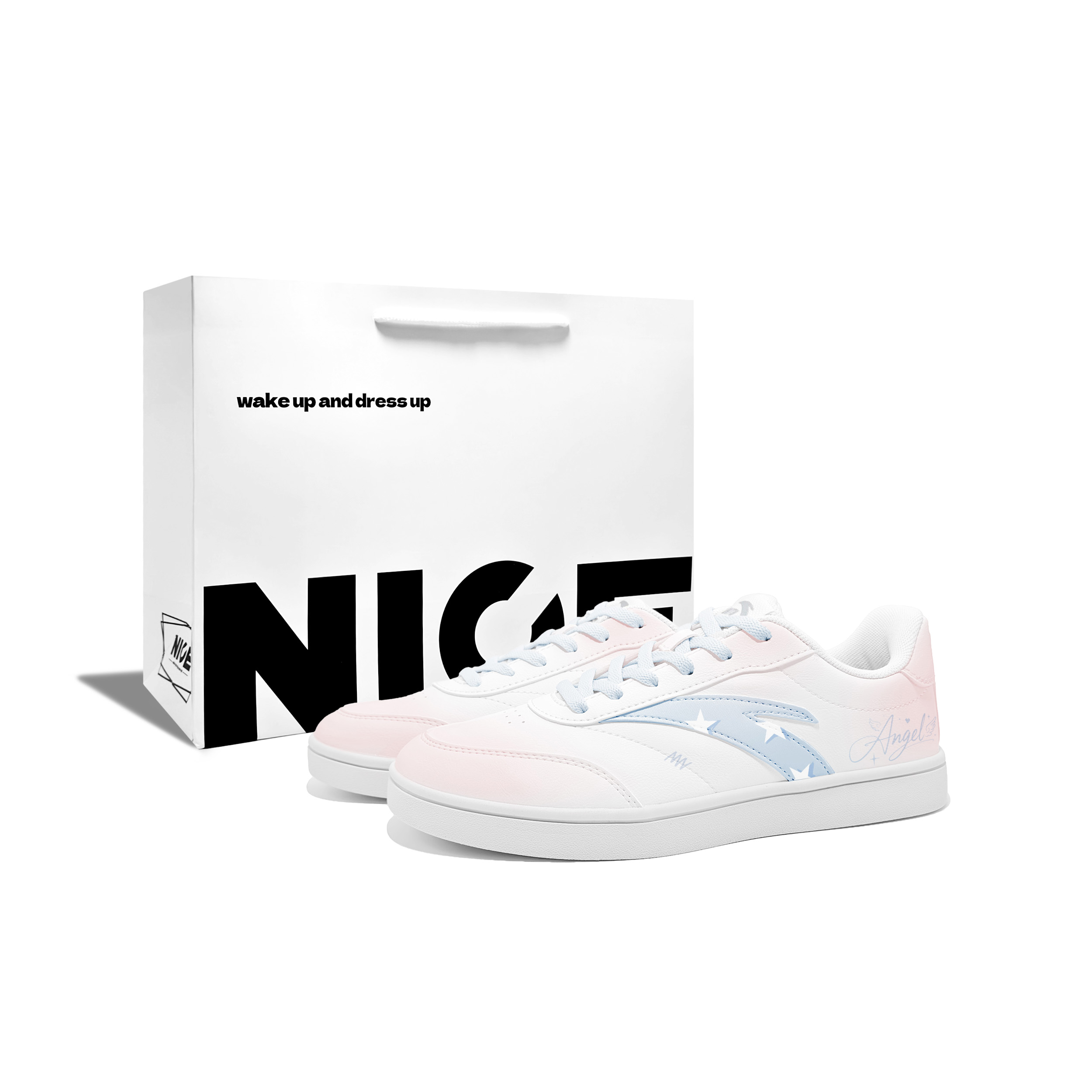 

Активная амортизация устойчивая к истиранию Кроссовки для скейтбординга Low top Unisex розовый белый ANTA, розовый