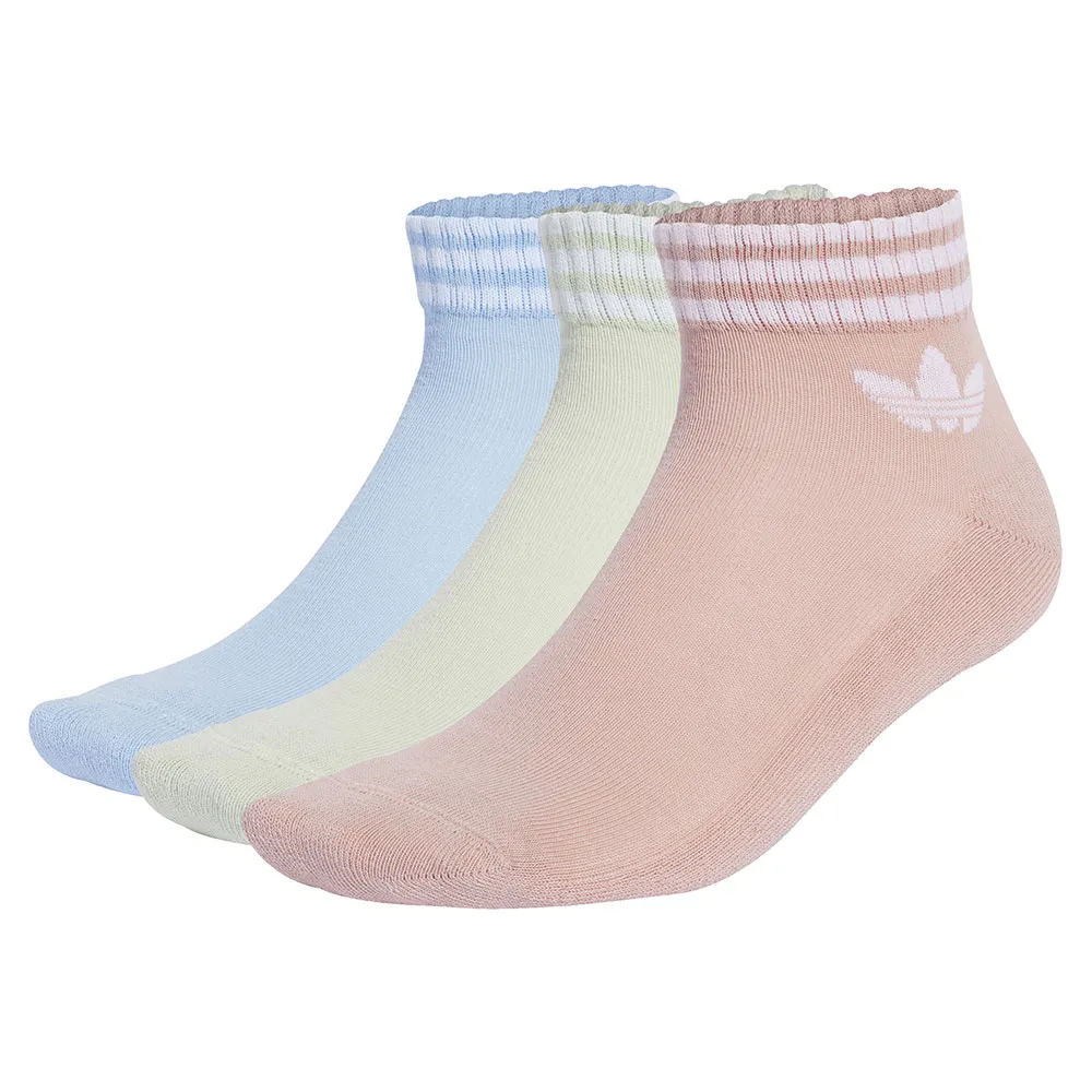 

Носки 3 шт adidas Originals 3 Stripes Ankle, разноцветный