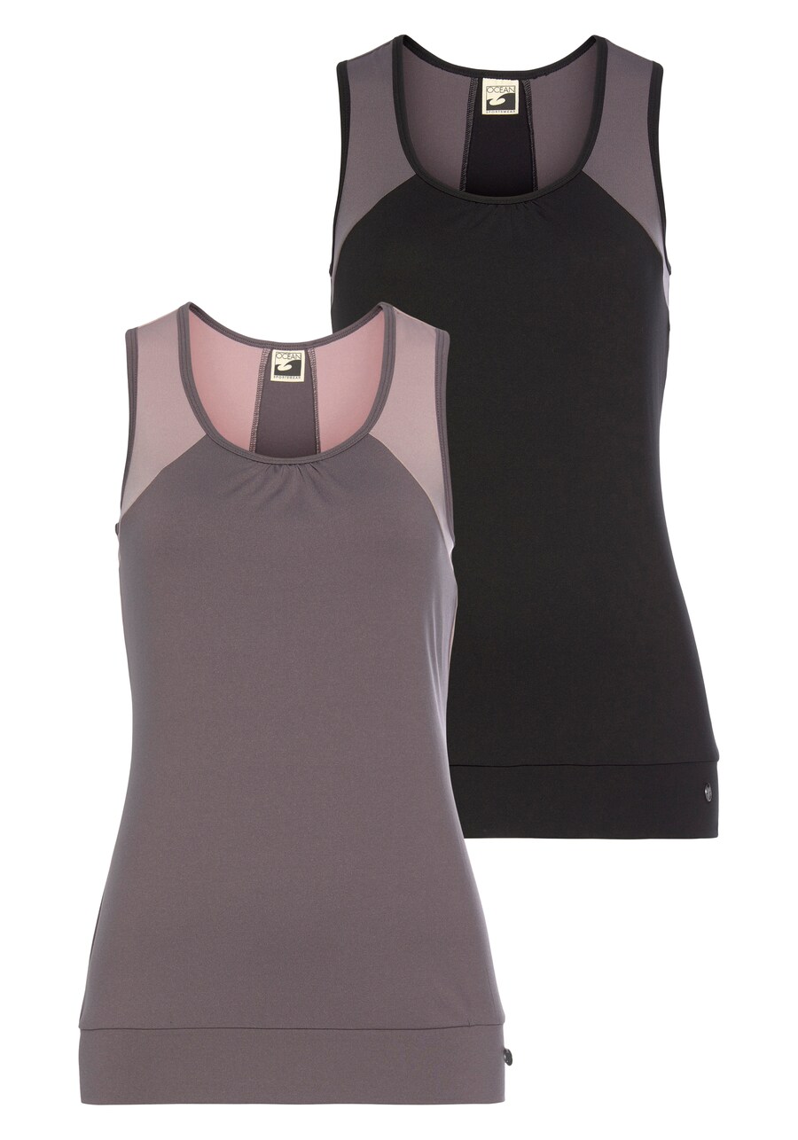 

Спортивный топ OCEAN SPORTSWEAR, цвет Light grey/Dark grey/Black