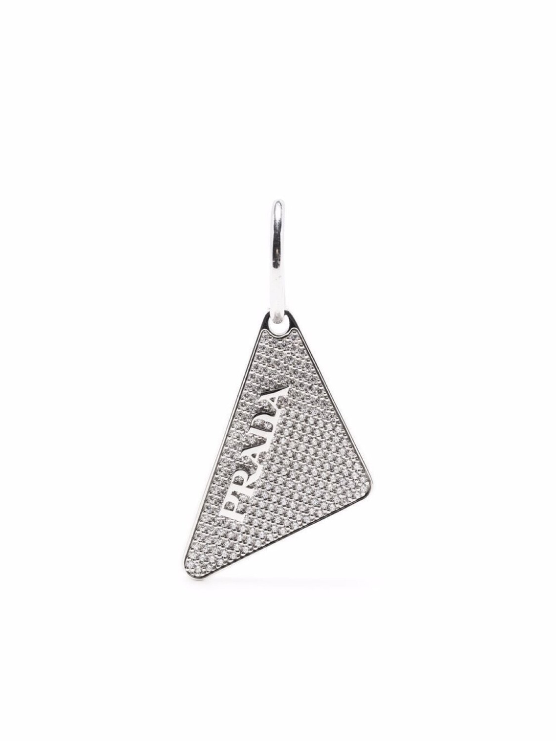 

Серьга с кристаллами Prada, серебряный