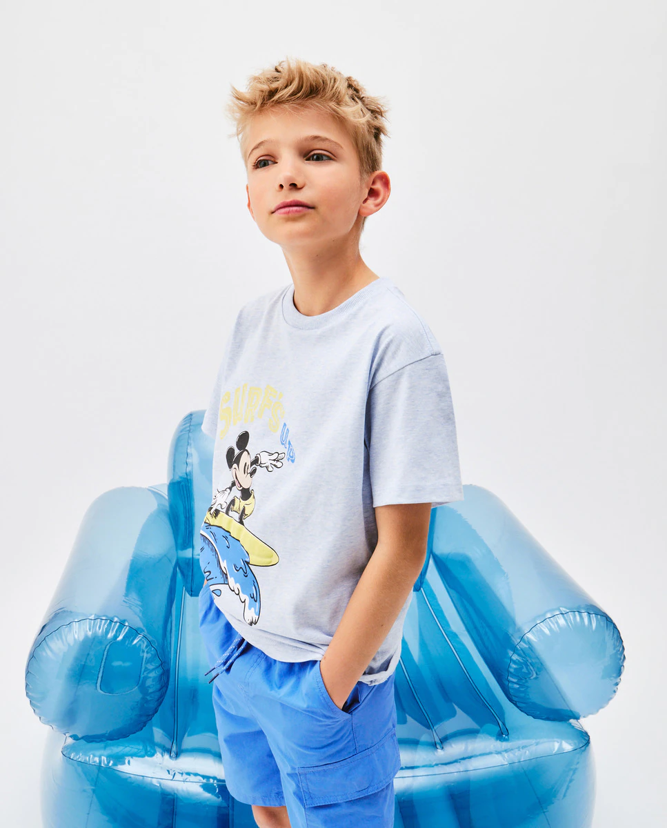 

Футболка мальчика Микки Kids El Corte Inglés, тёмно-синий