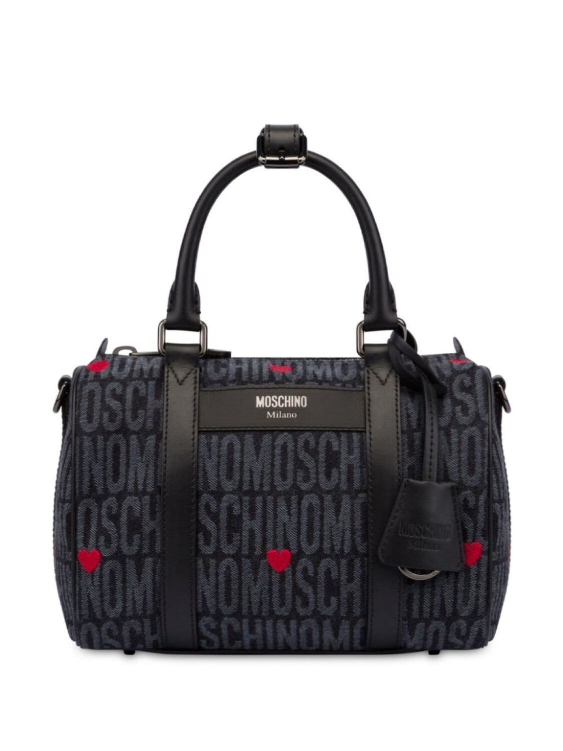 

Moschino дорожная сумка с логотипом, черный
