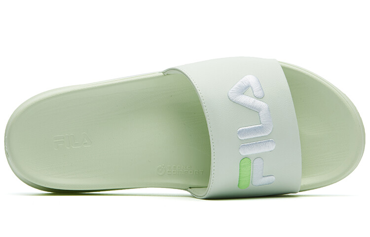 Шлепанцы и сланцы FILA Minimalistic Casual Beach Green Slippers Women's — фото 3