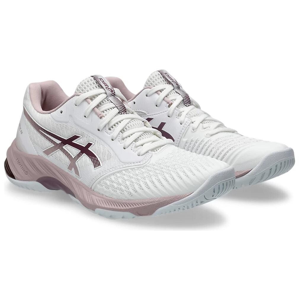 Кроссовки Asics Netburner Ballistic FF 3 Training Shoes Women's Low-top White/Pink, розовый — фото 3