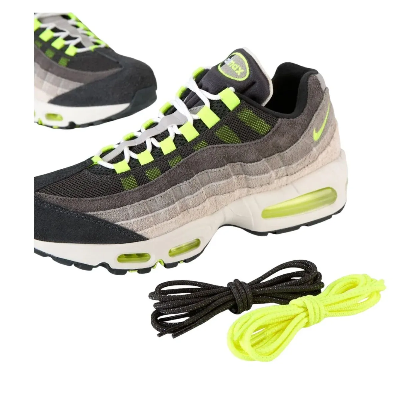 Кроссовки Nike Air Max 95 OG 'Reverse Gradient Neon', серый — фото 4