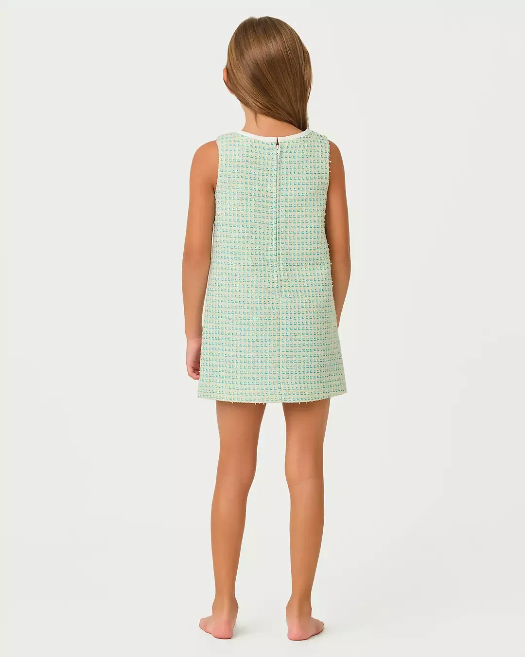 Мини-платье-футляр Aria для девочек Lilly Pulitzer, Capri Blue Fantasy Boucle — фото 2