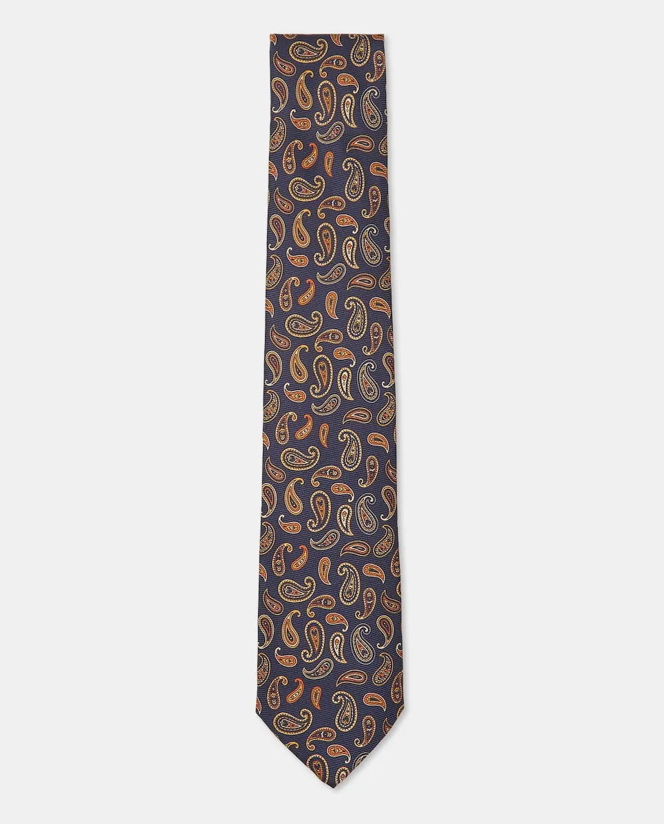 

Мужской галстук из твилового шелка Emidio Tucci, темно-синий