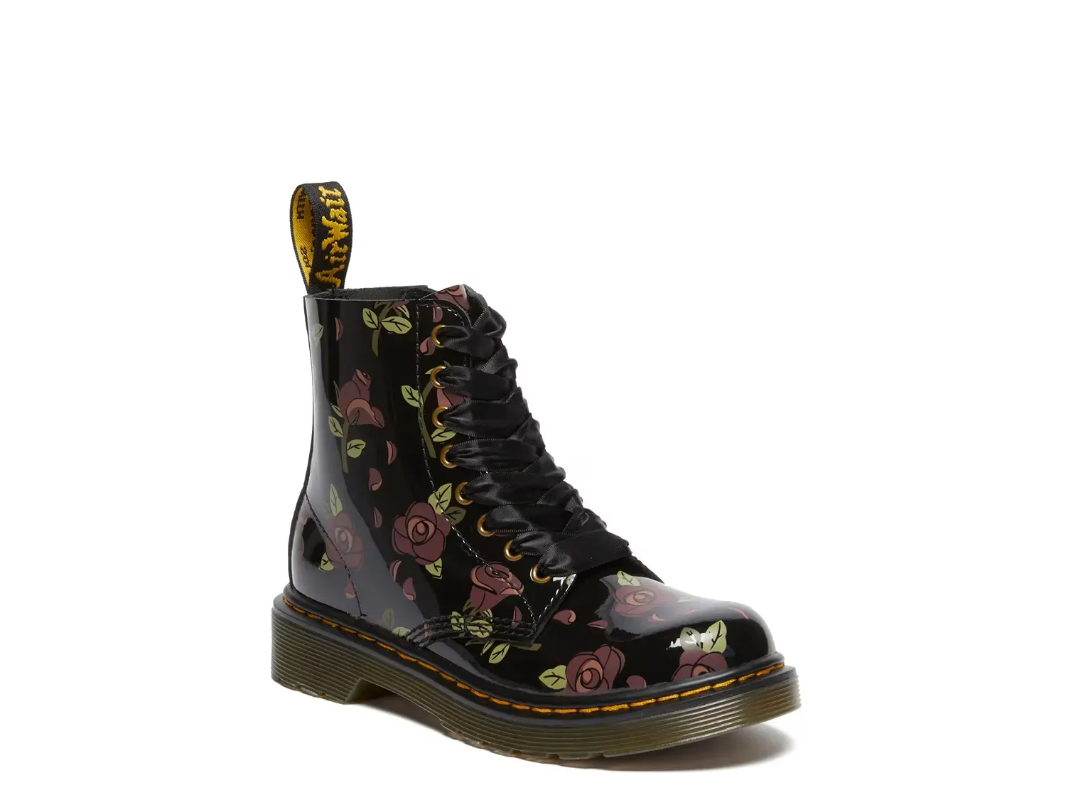 

Ботинки 1460 - детские Dr. Martens, Black Floral Print