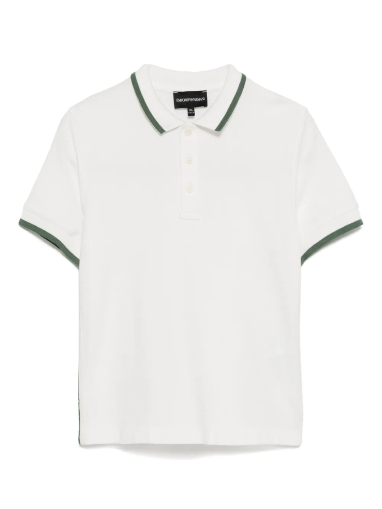 

Рубашка поло с короткими рукавами Emporio Armani Kids, белый