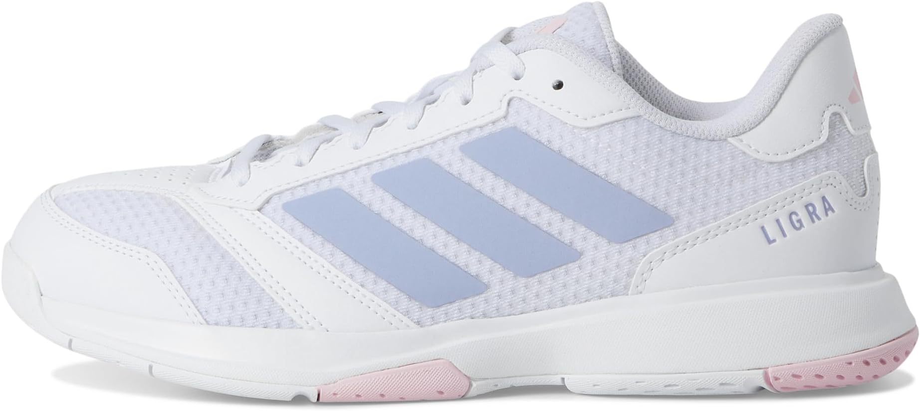 Кроссовки Adidas Ligra 8 Volleyball Shoes, White/Violet Tone/Clear Pink — фото 4