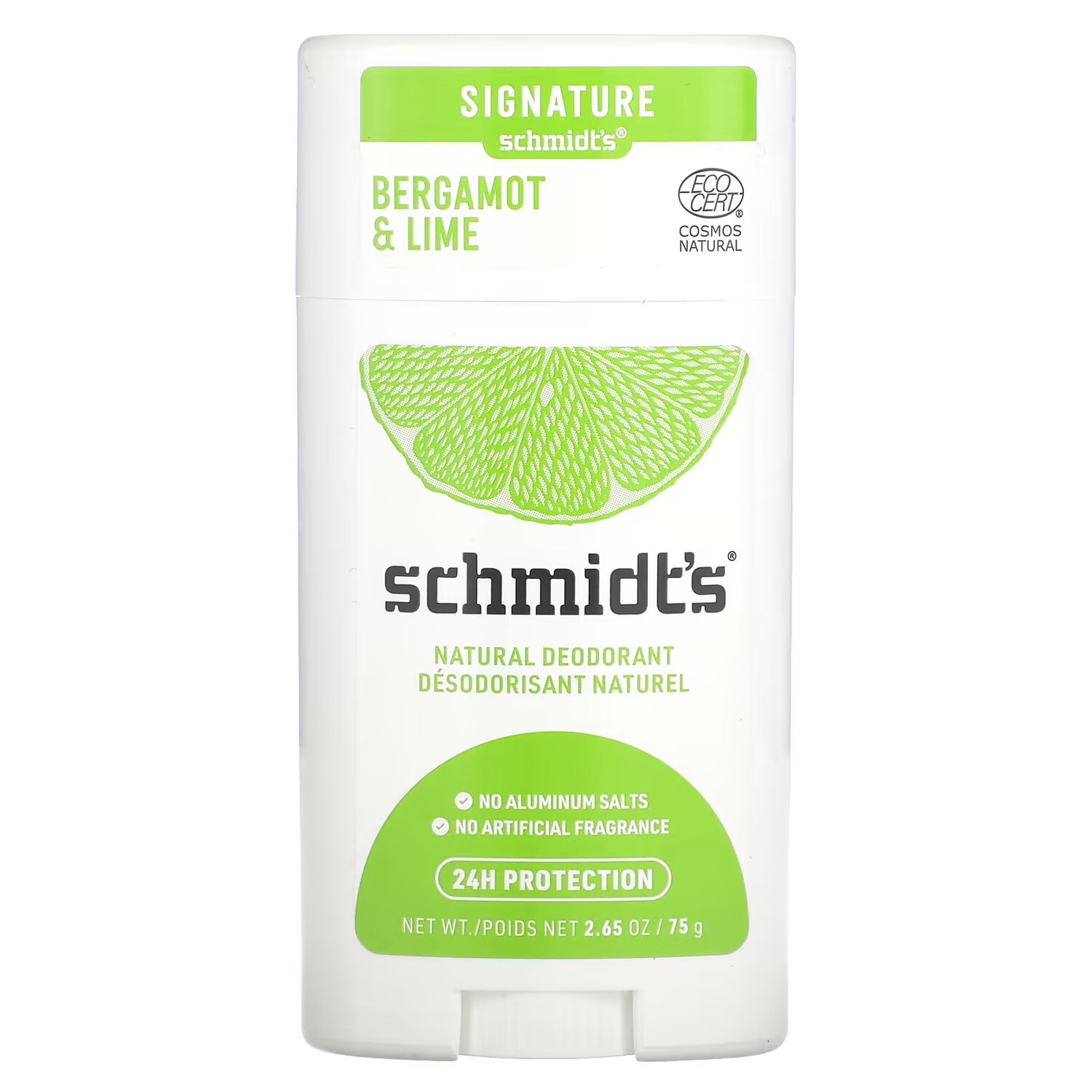 

Натуральный дезодорант Schmidt's бергамот и лайм, 75 гр.