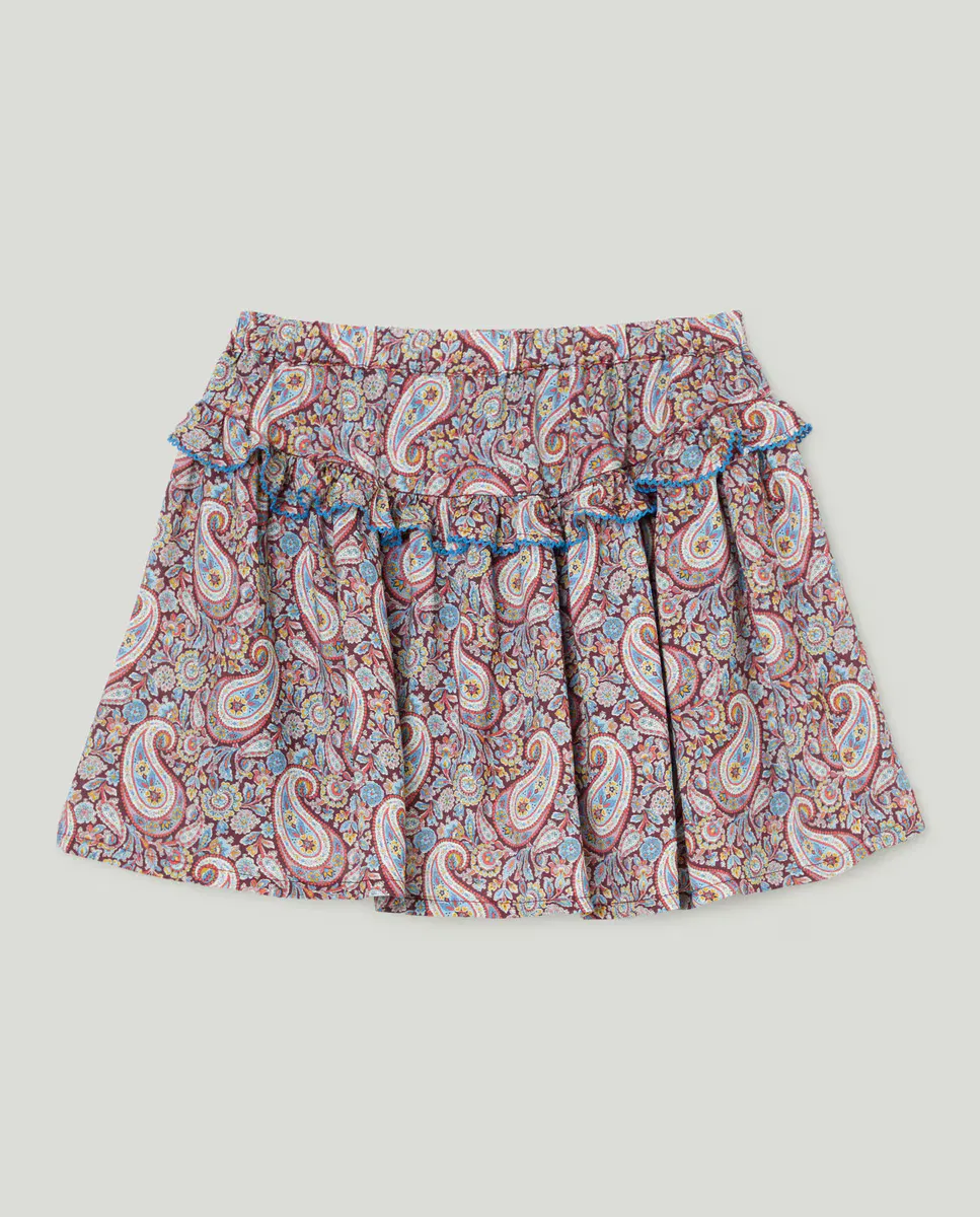 

Струящаяся юбка Liberty для девочки с рюшами Coconut El Corte Inglés, красный