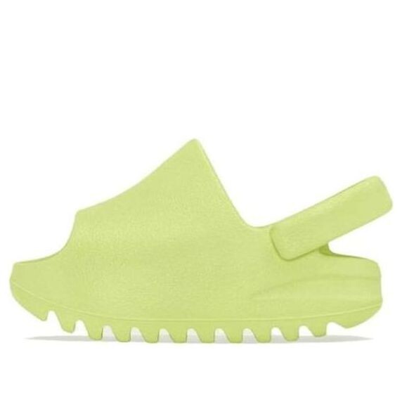 

Тапочки yeezy slide infants 'glow green' 2022 Adidas, зеленый