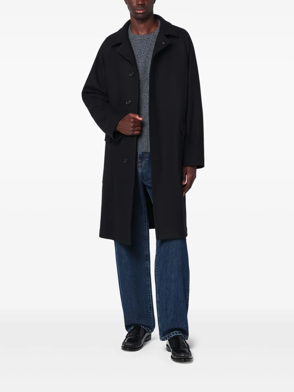 

Однобортное пальто Loyd Tagliatore, черный