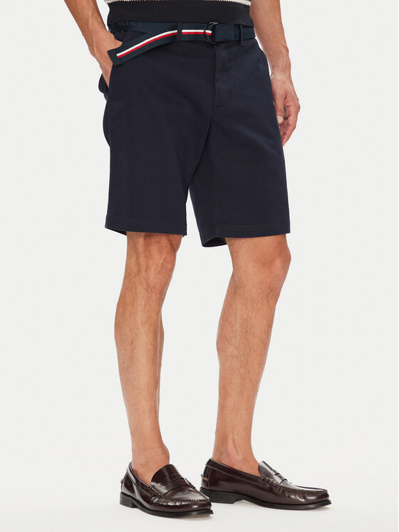 

Шорты из ткани regular fit Brooklyn MW0MW39706 Tommy Hilfiger, синий