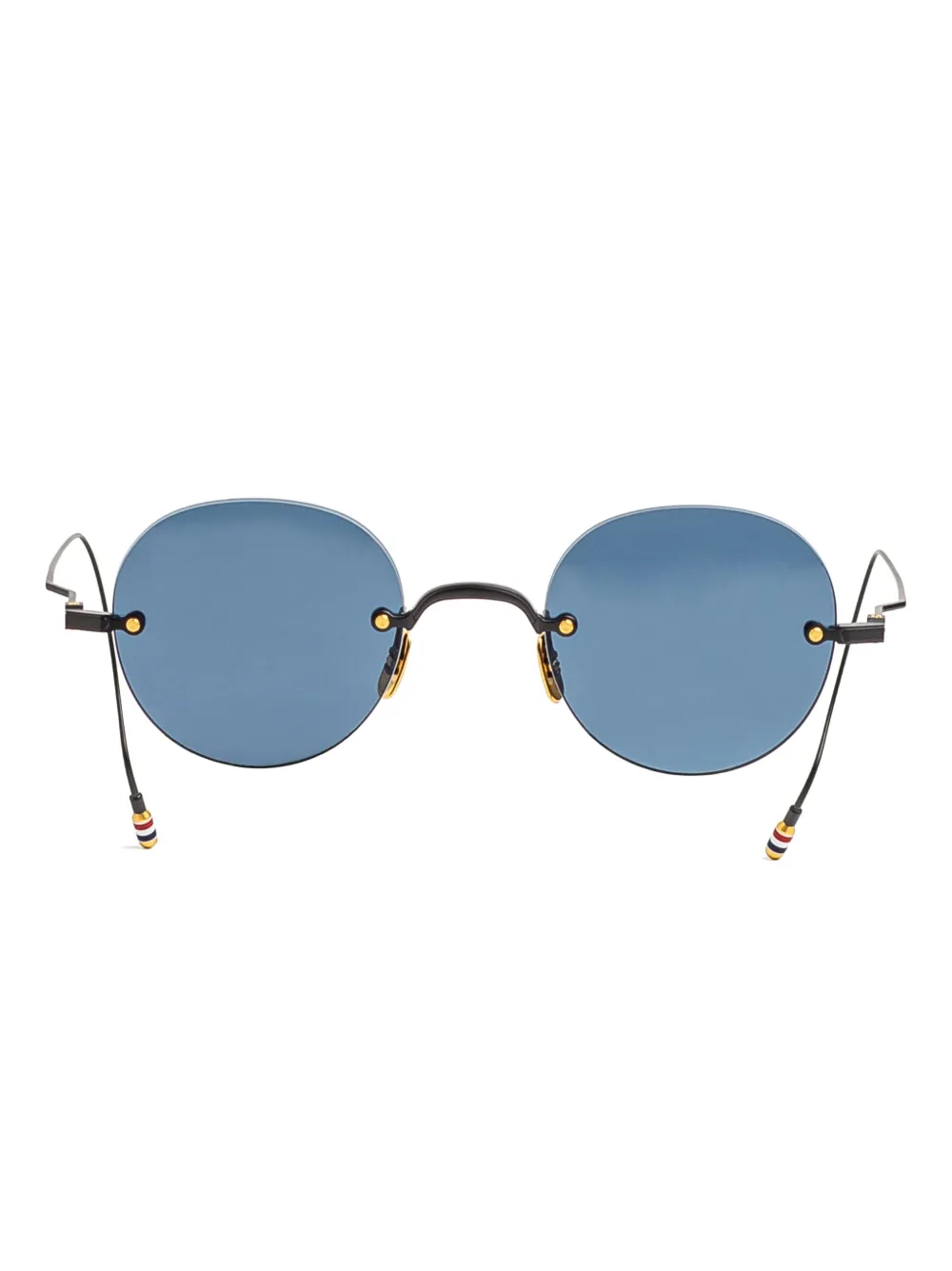 

Солнцезащитные очки в круглой оправе Thom Browne Eyewear, черный