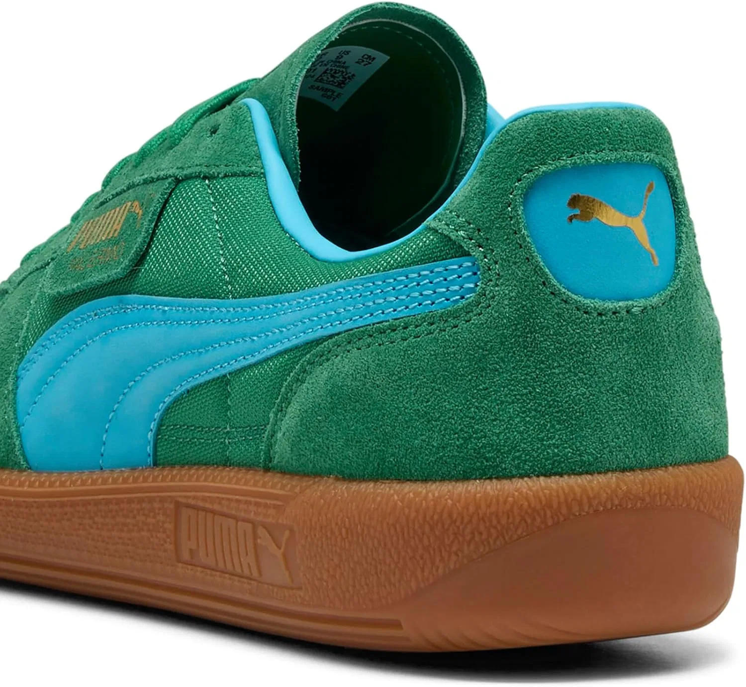 Мужские винтажные кроссовки Puma Palermo, 25 Farben Für Frühling Und Sommer Archivgrün Helles Aqua 01 — фото 3