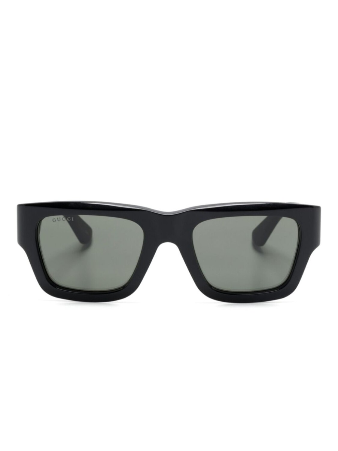 

Gucci Eyewear солнцезащитные очки с гравировкой логотипа, черный