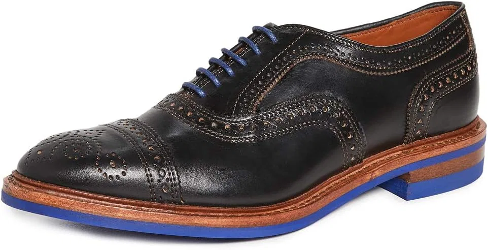 Оксфорды из натуральной кожи, Allen Edmonds, черный