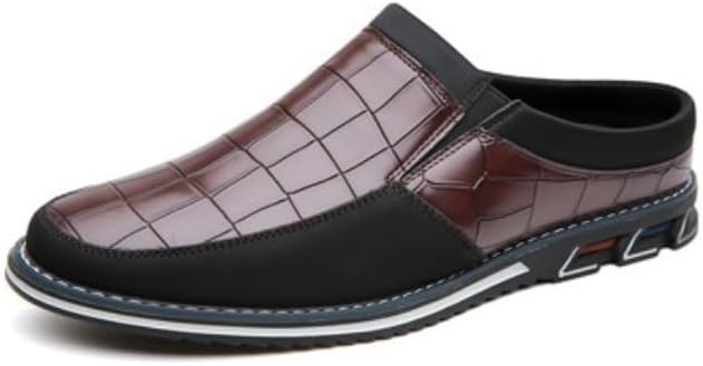 

Мужские повседневные оксфорды, офисные лоферы из кожи, модные туфли-слипоны, комфортная обувь для прогулок, вождения и работы Hhhchpm, темно-коричневый