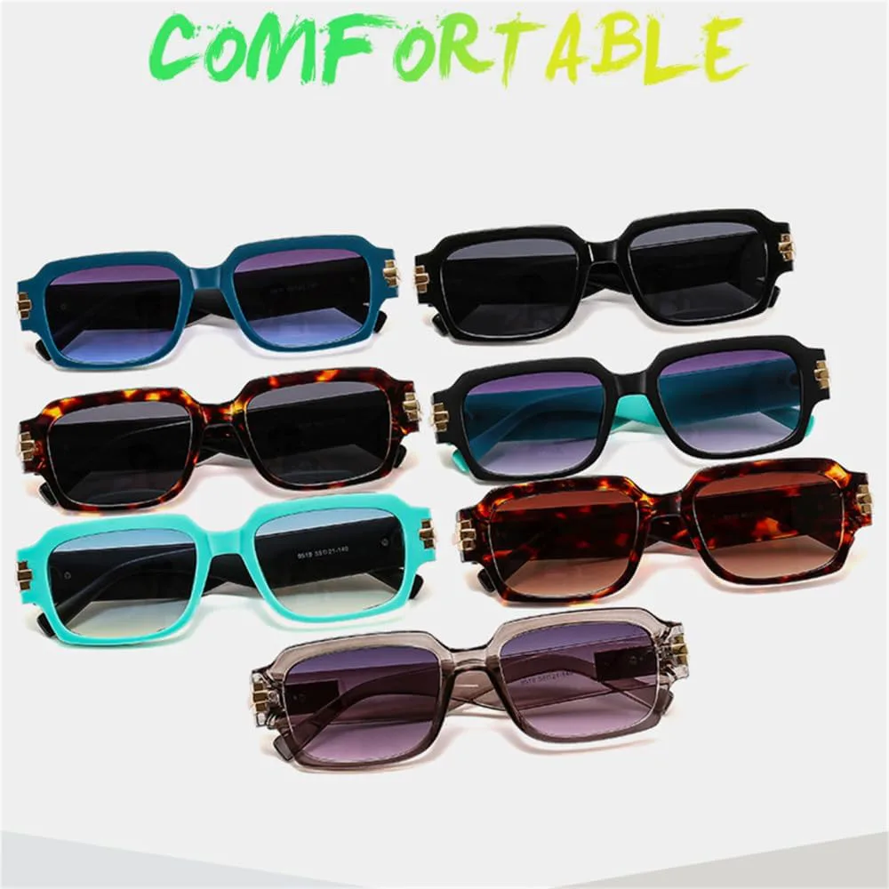 

Женские солнцезащитные очки, прямоугольные солнцезащитные очки в винтажном стиле, мужские солнцезащитные очки с защитой от УФ-излучения UV400 LANGSER, Green Black