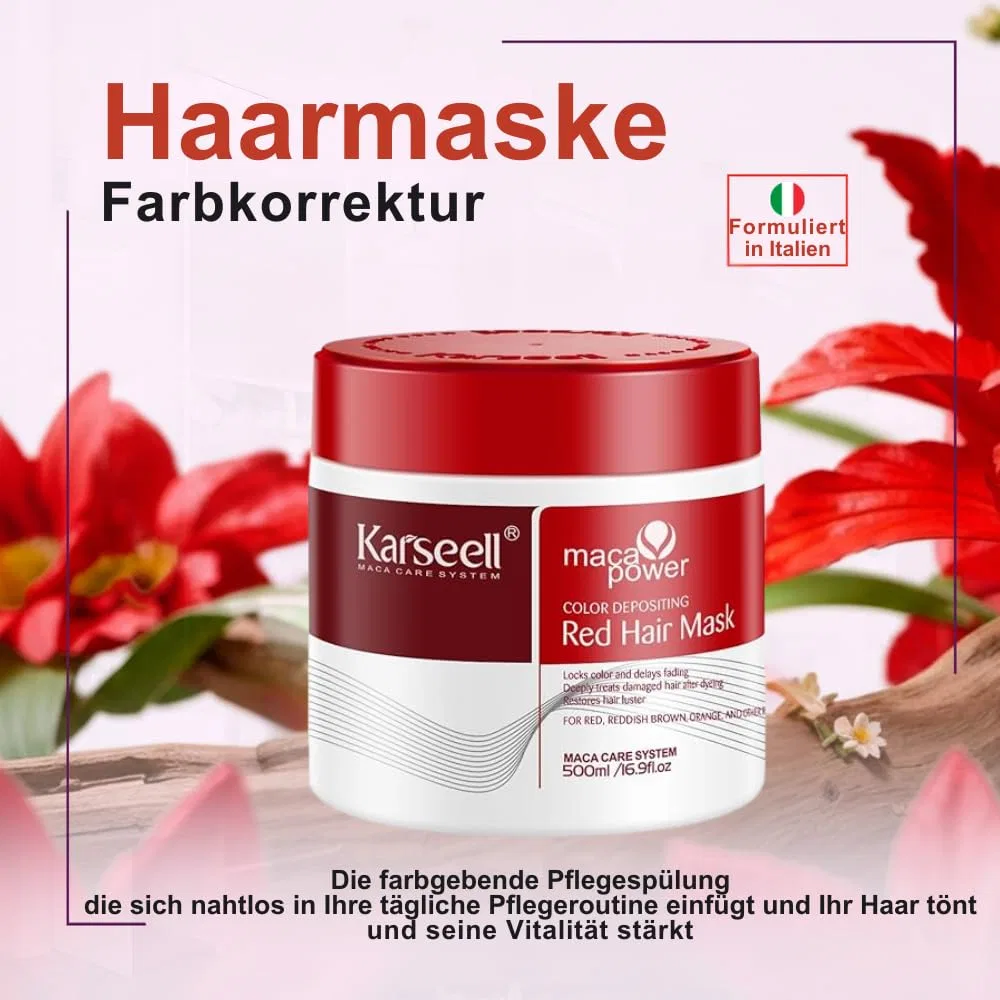 Маска для волос Karseell MACA CARE SYSTEM с красным пигментом, 500 мл Karseell Maca Care System — фото 2