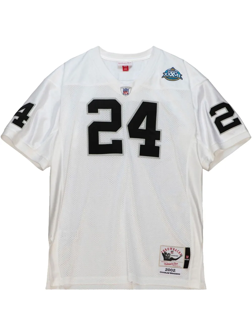 

Топ NFL Super Bowl Raiders 2002 Charles Woodson Mitchell & Ness, белый