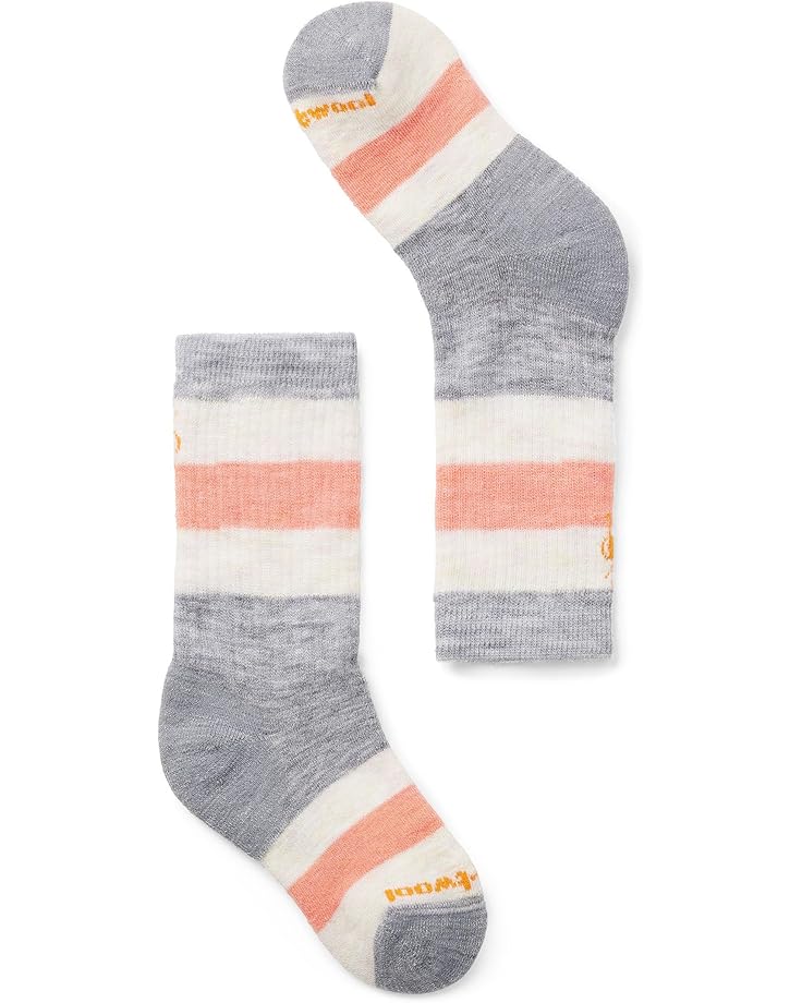 

Носки Smartwool Kids Hike Full Cushion Striped Crew Socks, цвет Wild Salmon