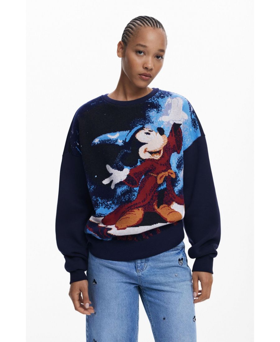 

Женская толстовка с изображением Микки Фантазии Desigual, Navy blue