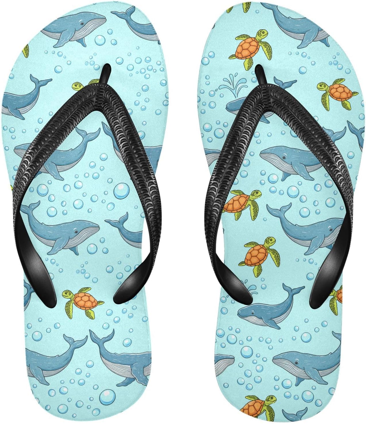 

Вьетнамки с китами и морскими черепахами, синие, пляжные, летние, повседневные сандалии для женщин и мужчин 20861969 Kfbe