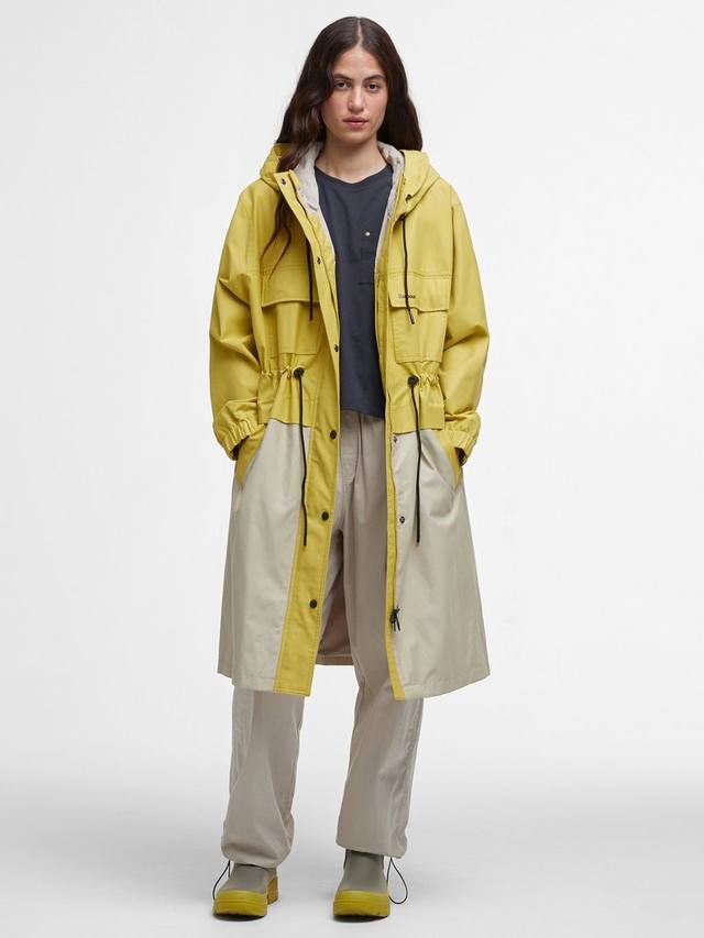 

Непромокаемая куртка evie от дождя Barbour, цвет Limeade/Light Sand