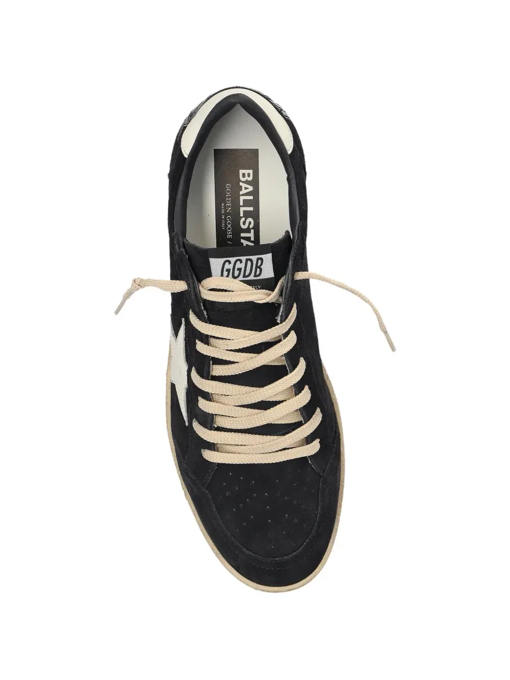 Кроссовки Ball Star с нашивкой в виде звезды Golden Goose, черный — фото 4