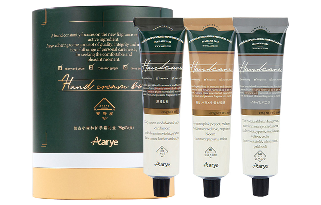 

Эфирное масло увлажняющий крем для рук Vintage Small Forest Box 75г*3 AARYE