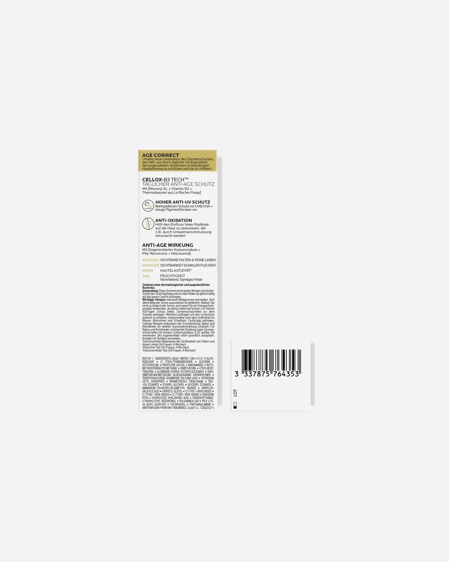 Солнцезащитный тонирующий крем Anthelios Age Correct SPF 50 La Roche Posay, 50 мл