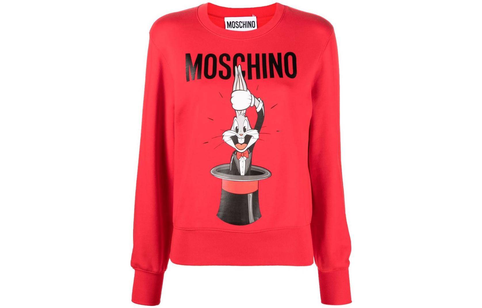 

Футболка женская красная MOSCHINO