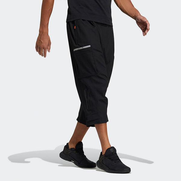 Спортивные штаны adidas Th 34pnt Wv Ext Sports Stylish Cropped Pants Black, черный — фото 4