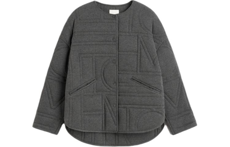 TOTEME Куртка SS24 женская вересково-серый, Heather Gray — фото 3